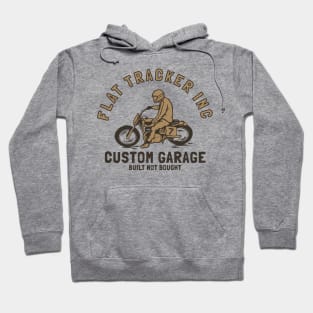 Vintage Flat Tracker Motorcycle T-Shirt Hoodie